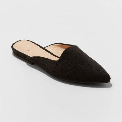 Women's Kurin Microsuede Square Throat Mules - A New Day™ | Target