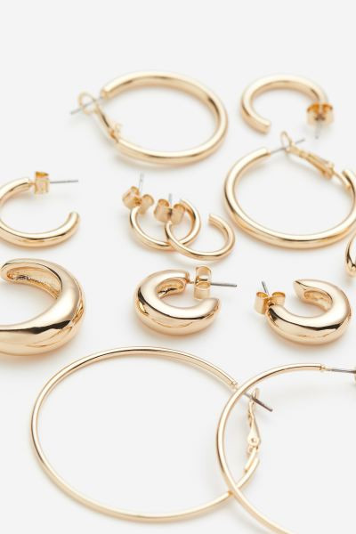 6 Pairs Hoop Earrings | H&M (US + CA)