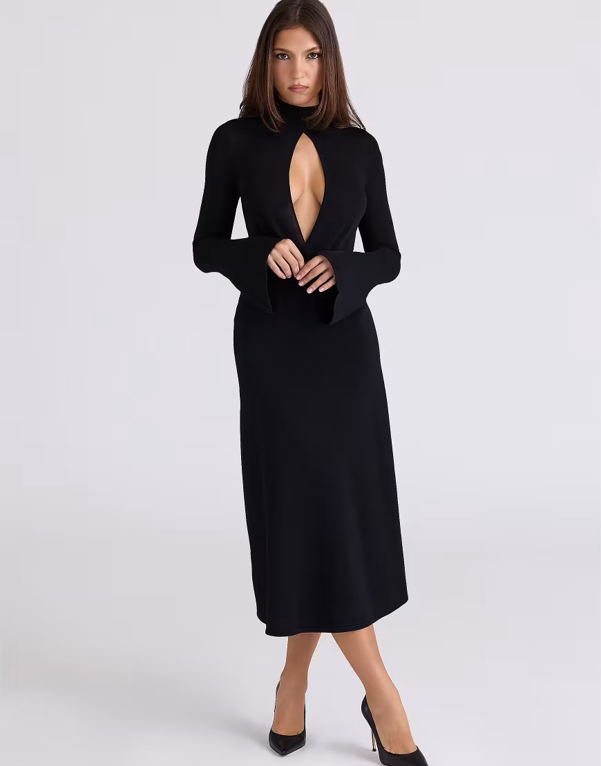 House of CB Lois keyhole bodysuit in black - BLACK | ASOS (Global)