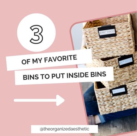Sure, you can put your categorized items inside a bin and call it a day. But why not take it one step further and give your items their own compartments so you never have to rummage around?

Introducing: the bin inside a bin! Here are some of my favorites ✨

#LTKunder100 #LTKhome #LTKunder50