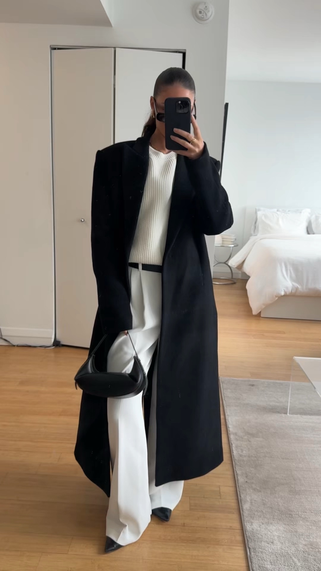 love an all white outfit in the winter 🤍