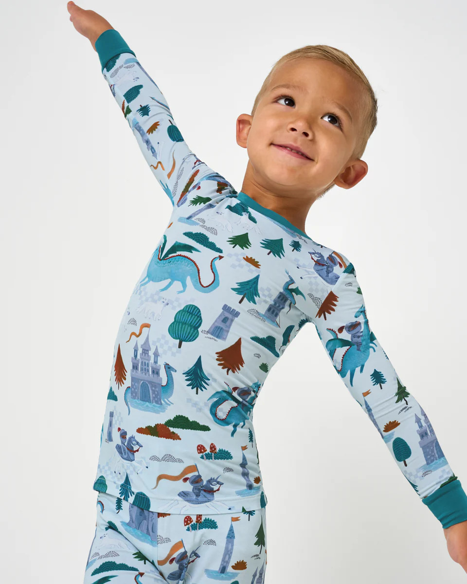 Knight's Quest Two-Piece Pajama Set | Little Sleepies