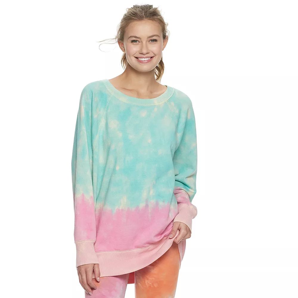 Juniors' SO® Oversized Crew Tunic Sweatshirt | Kohl's