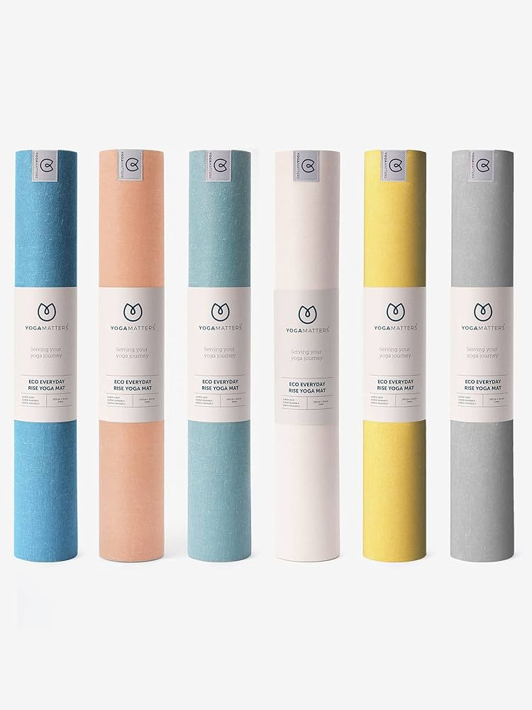 Yogamatters Eco Rise Yoga Mat 3mm | Eco Friendly and Vegan | Natural Tree Rubber | Non-Slip Exerc... | Amazon (UK)