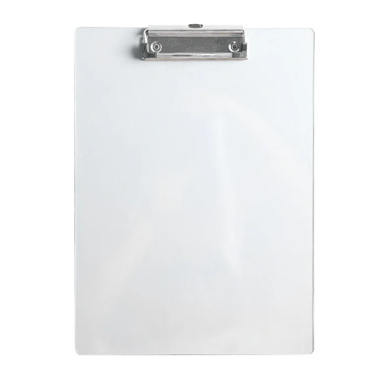 Harlier Thick Acrylic Clear Clipboards, Transparent Clipboard with Strong Clip Hidden Hanging Hol... | Walmart (US)