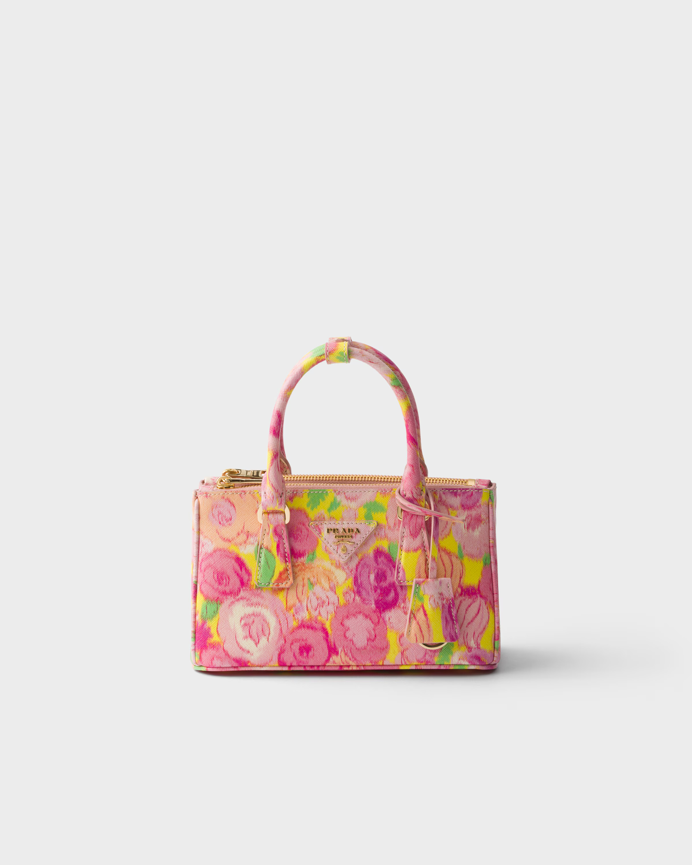 Prada Galleria mini printed Saffiano leather bag | Prada US