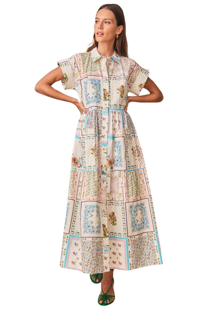 Sarah Dress in Patchwork Quilt | Bunny & Babe