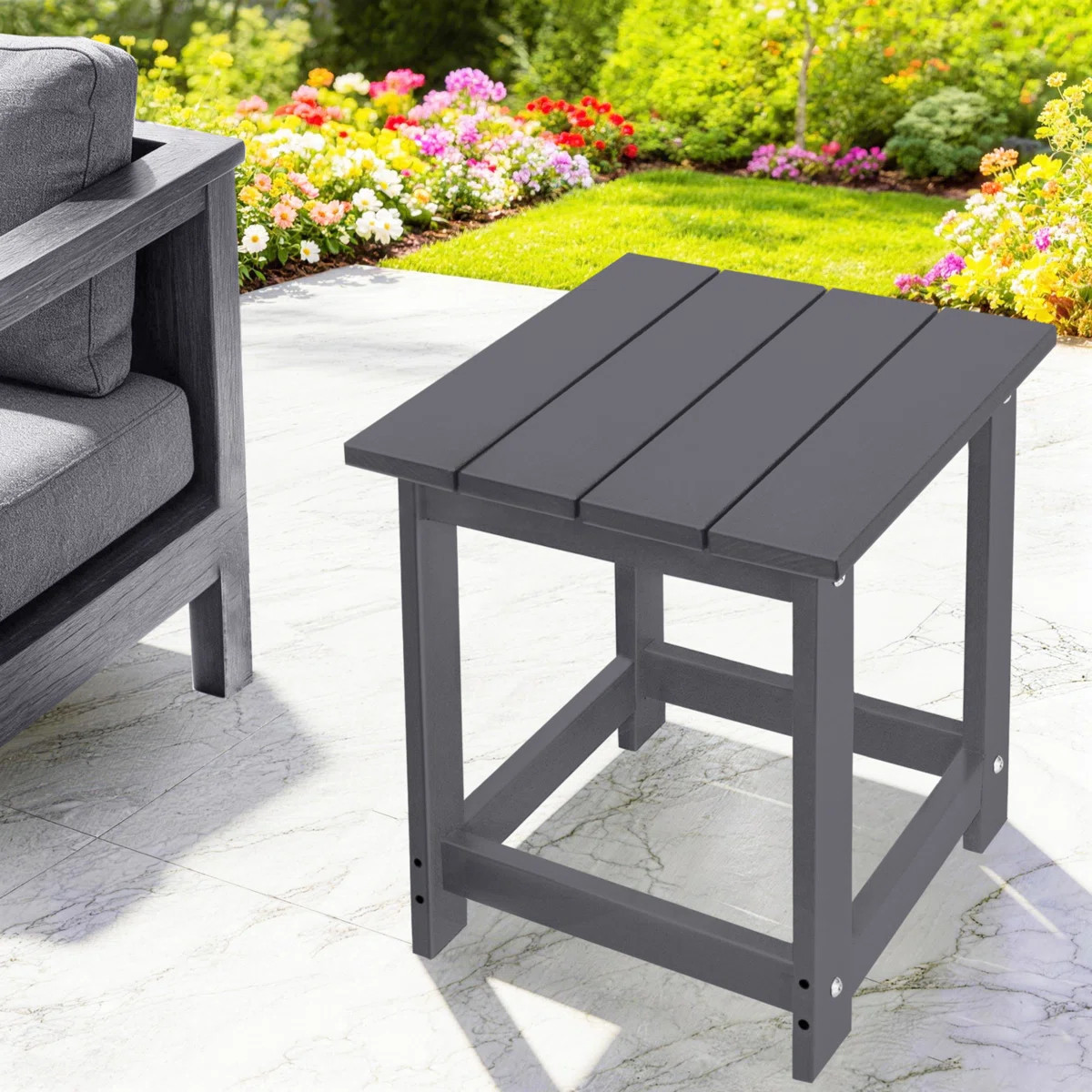 Denarrius Adirondack Outdoor Side Table ,HDPE Patio Table with Easy Maintenance and Weather resis... | Wayfair North America