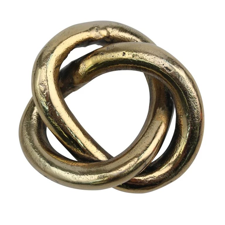 Metal Tabletop Knot Figurine, Gold | Walmart (US)