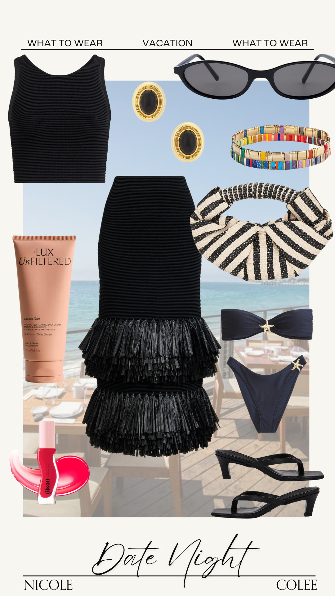 Vacation outfits should feel effortless — but still intentional.

This is my What to Wear: Vacation Edition, styled for real moments you actually have on your trip.

From beach days and poolside lounging to brunch with friends, date nights, and glam resort dinners — every look here is about versatility, confidence, and pieces that work harder than your itinerary.

Save this for outfit planning, screenshot your favorite, and let getting dressed on vacation be the easy part 🤍


#WhatToWearSeries #VacationStyle #ResortWear #EffortlessChic #NicoleColeeStyle 

 

#LTKdayinmylife #LTKootd #LTKTravel