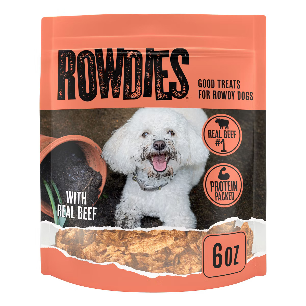 Rowdies Beef Flavor Dog Treats - 6oz | Target