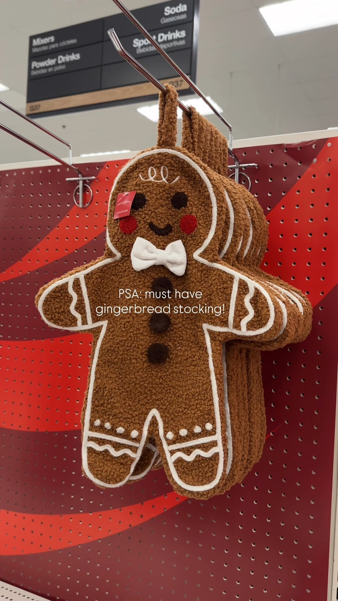 A MUST HAVE 😍 I haven’t seen a cuter stocking than this one! Added to the cart immediately ❤️ So fun and cute! Available online 👏🏼 Linking this gingerbread stocking from Wondershop + more for you guys!

#LTKFindsUnder50 #LTKHome #LTKHoliday