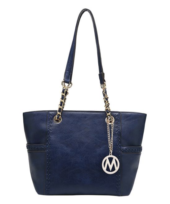 MKF Collection by Mia K. Women's Handbags Blue - Navy Gaby Tote | Zulily