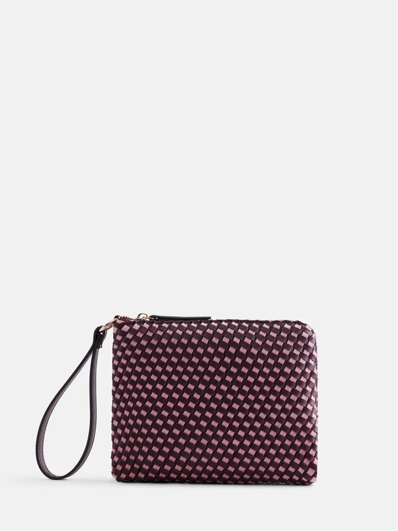 Free Assembly Women's Woven Wristlet, Dusty Rose | Walmart (US)