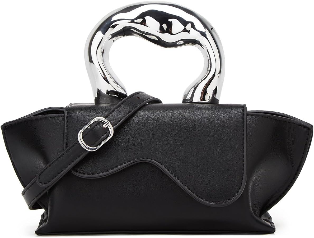 Small Silver Bag Crossbody Bags Satchels Y2K Evening Bags Handbag for Women Hobo Bags Shoulder Ba... | Amazon (US)