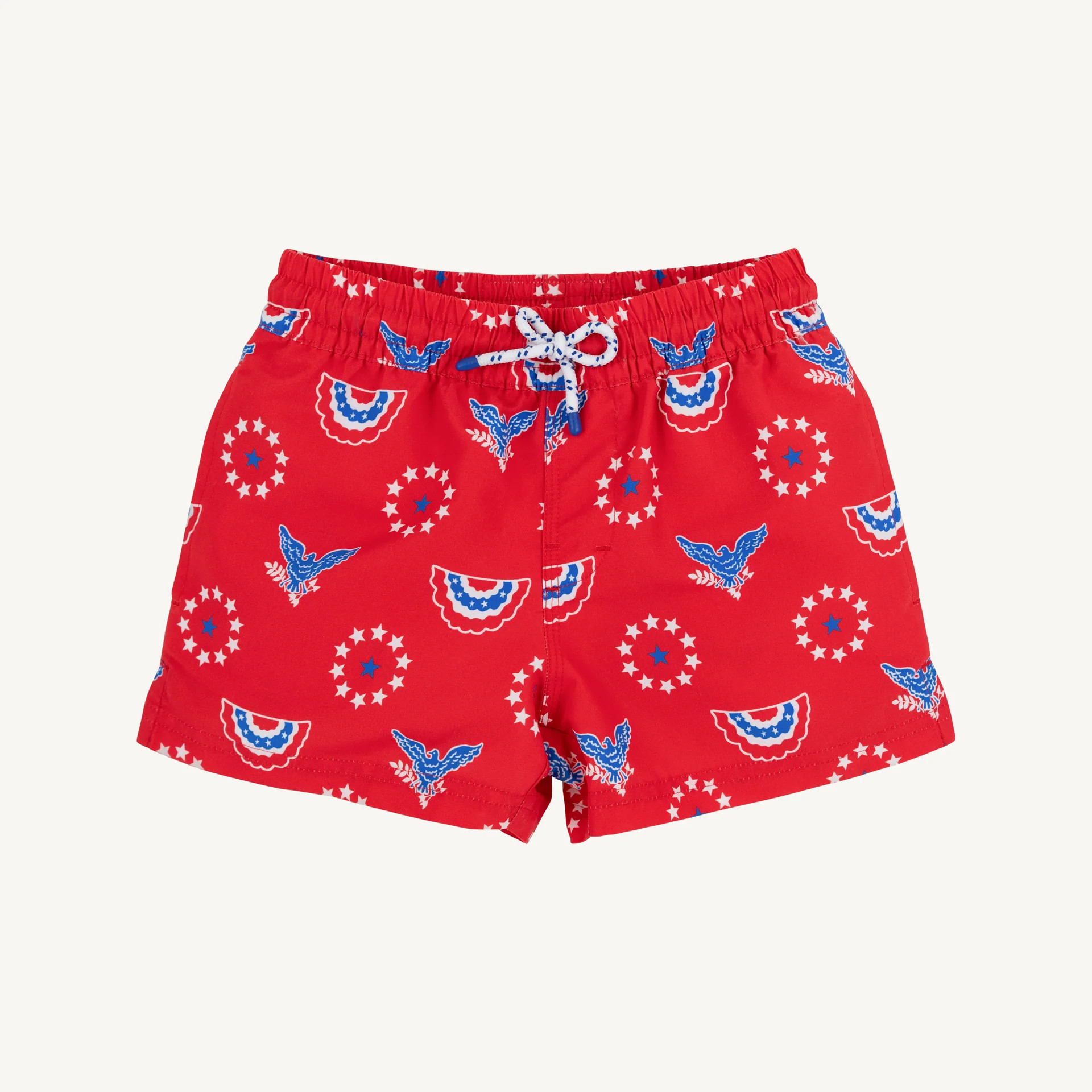 Tortola Trunks - Star Spangled Swag with Worth Avenue White | The Beaufort Bonnet Company