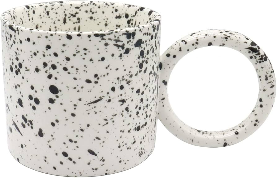 Inzllo Ceramic Coffee Mug with Large Handle, 12oz Novelty Tea Cup for Office Home Dishwasher & Mi... | Amazon (US)