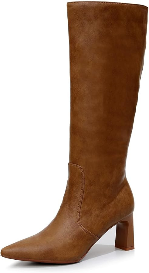 VenusCelia Women's Knee High Stretchy Fashion Boots | Amazon (US)