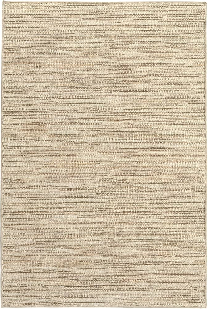 Dash & Albert Clay Natural Machine Washable Rug, Runner-2.5 X 8 Feet, Natural Stripe Pattern - Pr... | Amazon (US)