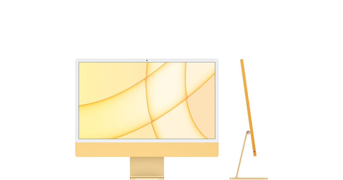 24-inch Yellow iMac with 4.5K Retina display | Apple (AU)