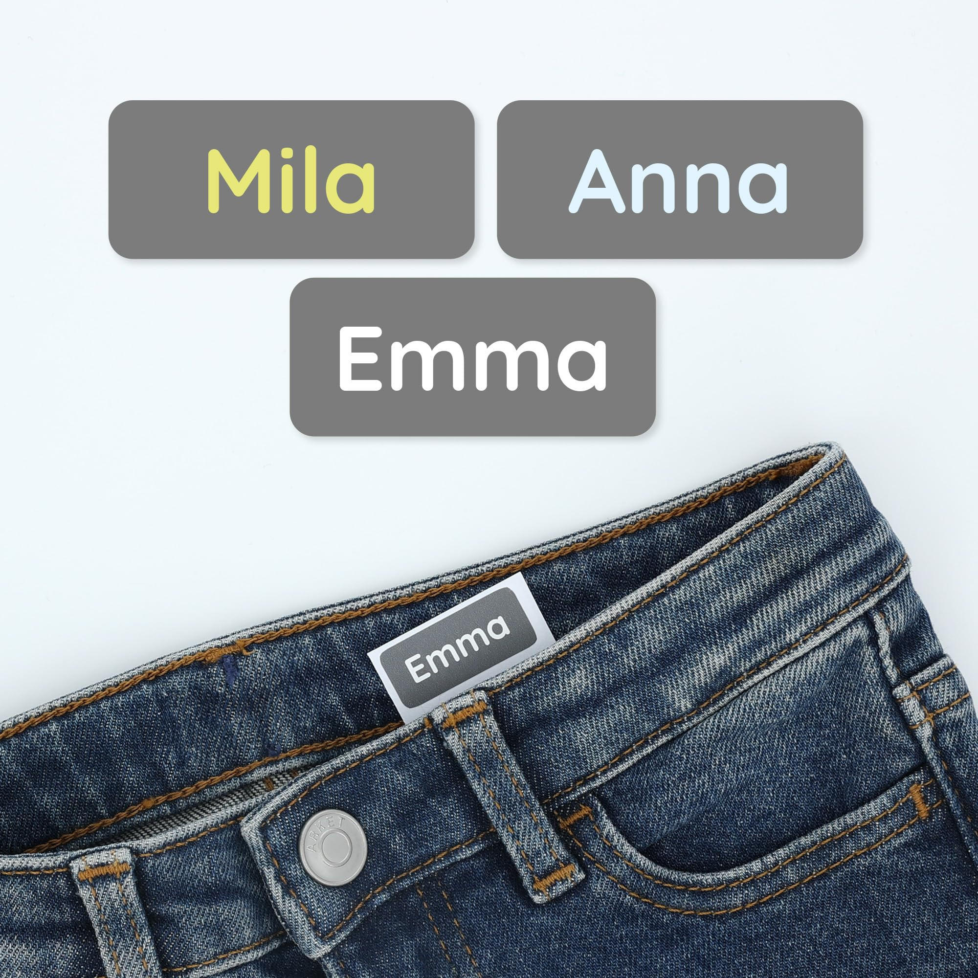 Clothing Labels for Nursing Home (120) – Self-Adhesive Name Tags for Clothes and Personal Items... | Amazon (US)