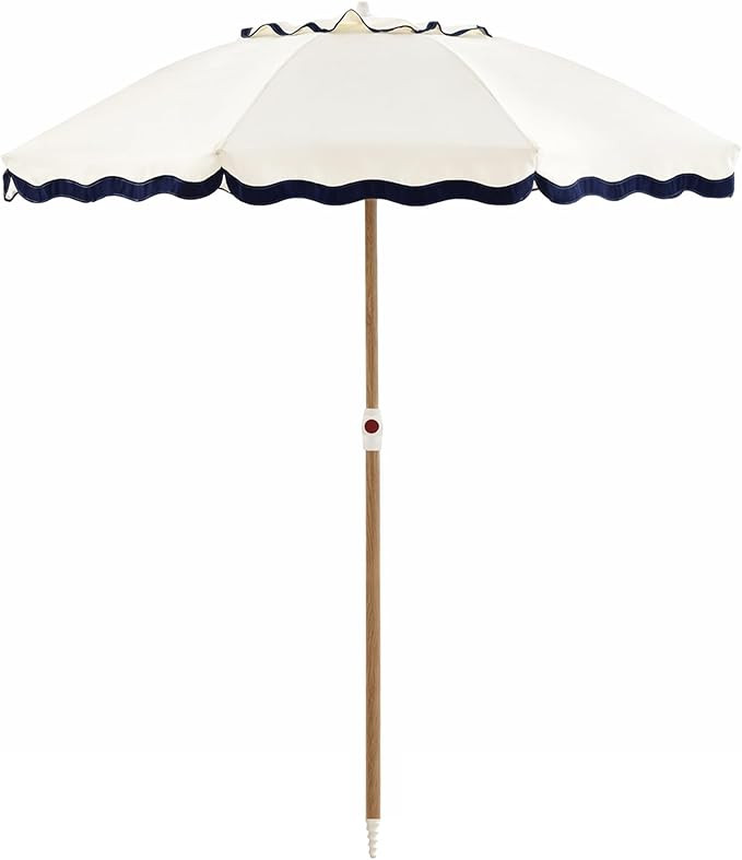 6FT Patio Beach Umbrella for Outdoor, UPF 50+ Sun Shade for Patio, Backyard, Garden, Pool and Bea... | Amazon (US)