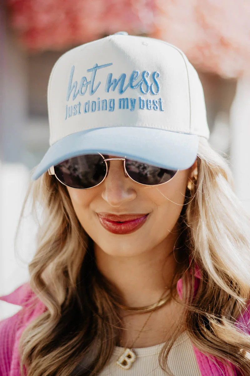Hot Mess Just Doing My Best Two-Toned Vintage Hat | Katydid