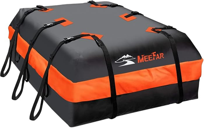 MeeFar Car Roof Bag XBEEK Rooftop top Cargo Carrier Bag 20 Cubic feet Waterproof for All Cars wit... | Amazon (US)