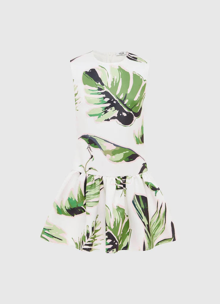 Petra Mini Dress - Botanica Print | LEO LIN
