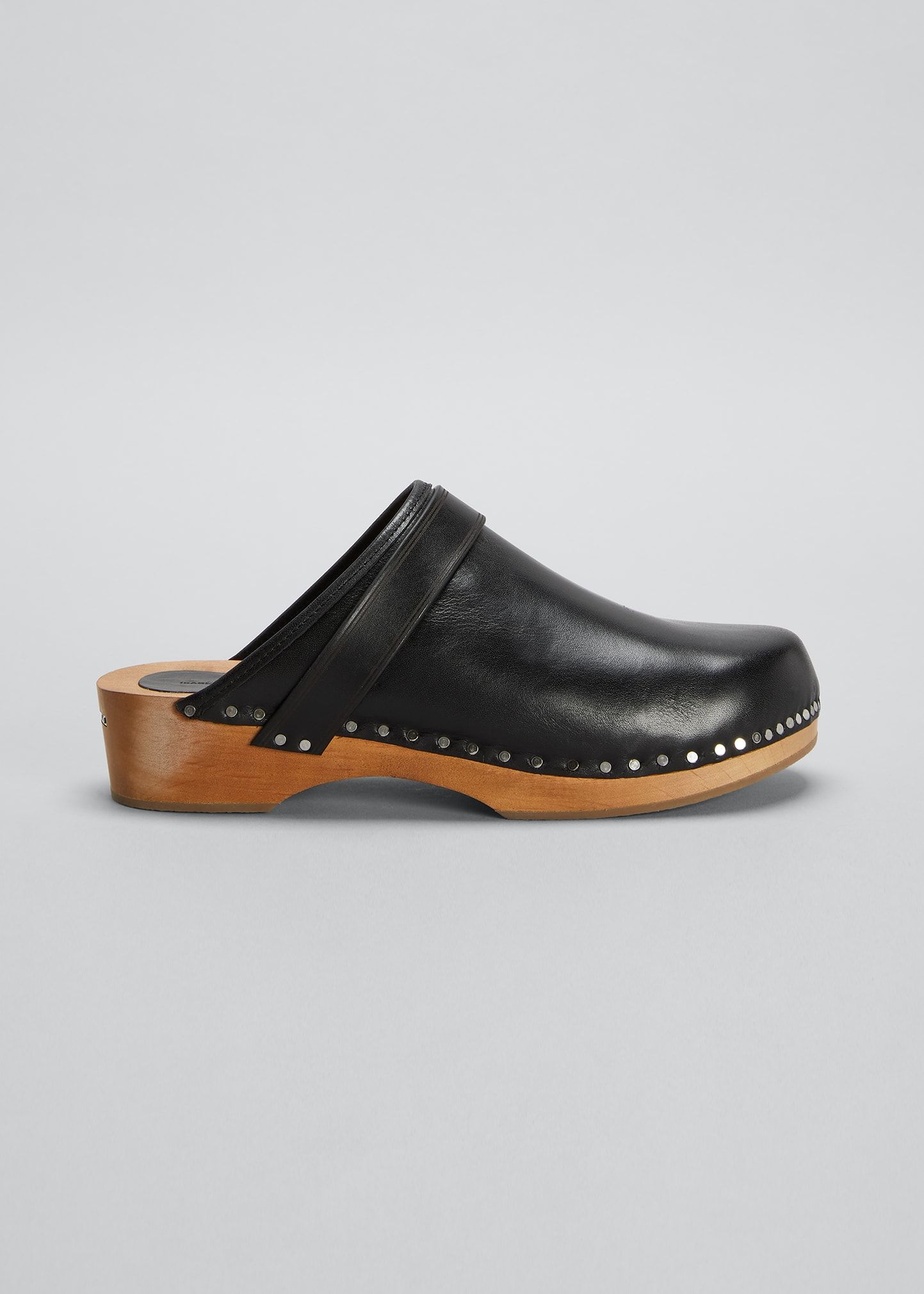 Thalie Leather Clogs | Bergdorf Goodman