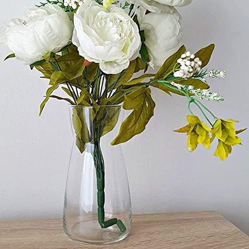 DARENYI Clear Glass Vase, Flower Vase for Home Decor, Modern Decorative Vase for Centerpiece, Living | Amazon (US)