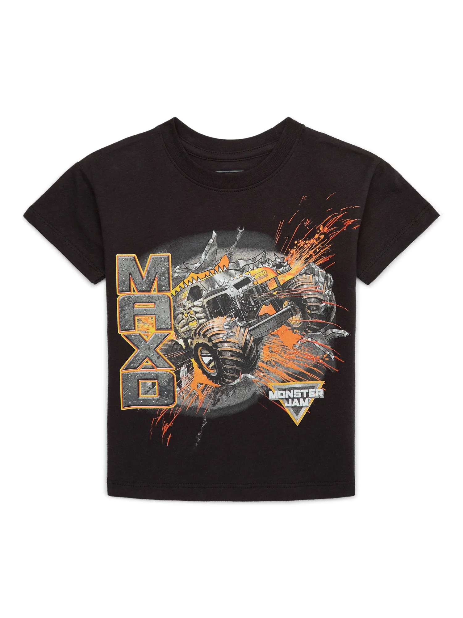 Monster Jam Toddler Boys MAXD Graphic Tee, Sizes 12M-5T | Walmart (US)