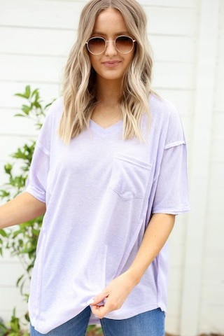 Dalton Oversized Ribbed Tee | Dress Up