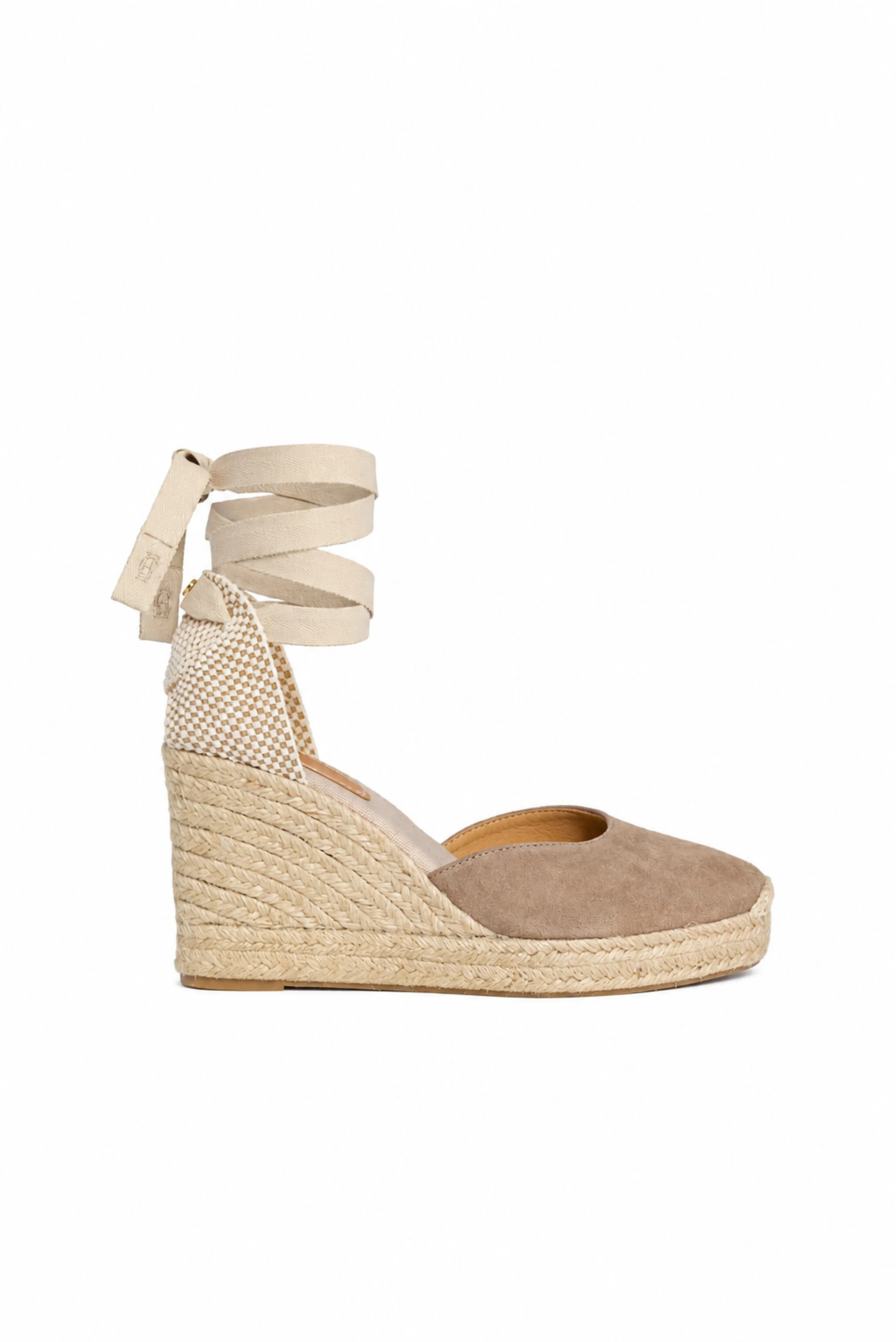 Seville Wedge Espadrille (Taupe) | Holland Cooper