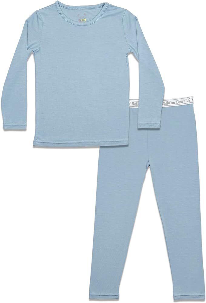 Bellabu Bear Bamboo Two-Piece Pajama Set for Boys & Girls, Matching Family Pajamas, Bamboo Viscos... | Amazon (US)
