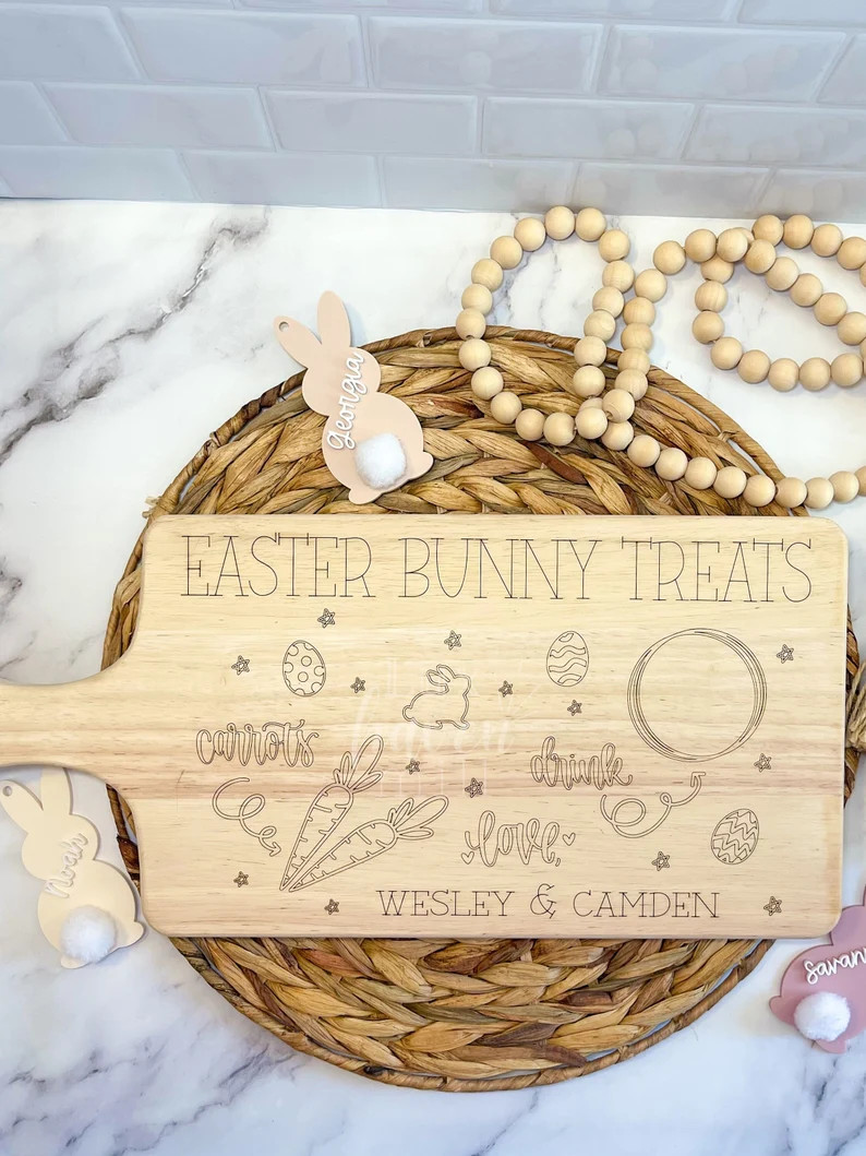 Easter Bunny Tray, Easter Board, Easter Plate, Easter Bunny Treats, Easter Bunny Plate, Easter Bu... | Etsy (US)