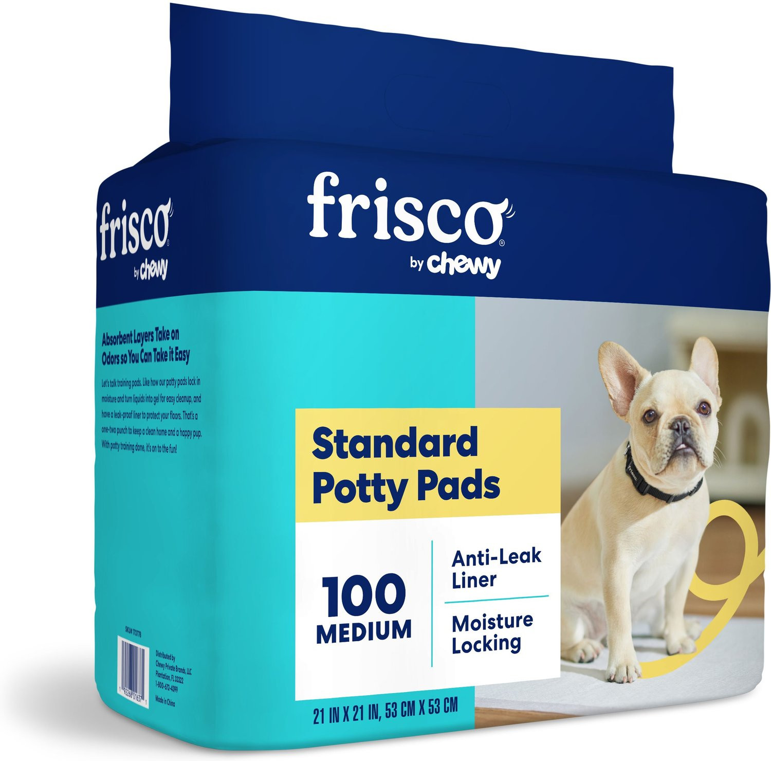 FRISCO Dog Training Pads 21 x 21-in, Unscented, 100 count - Chewy.com | Chewy.com
