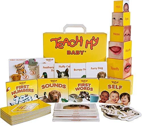 Teach My -Toys Baby Learning Kit: Screen Free Learning Toy , 6 Mos+ Finger Puppets, Board Books, Sta | Amazon (US)