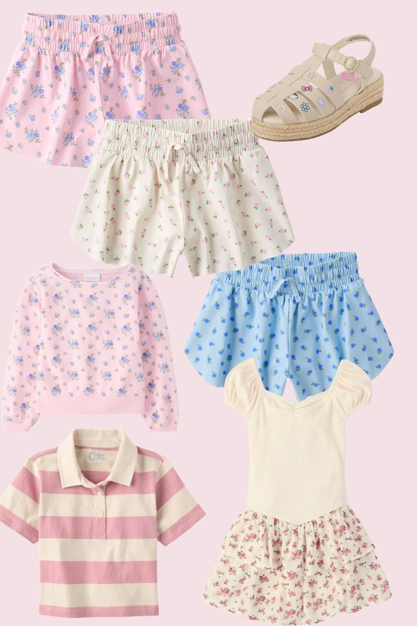 These floral shorts are so cute !!