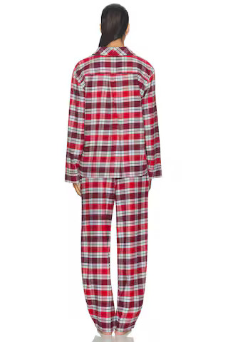 Brushed Flannel Pant Set in Rustle Plaid | Revolve Clothing (Global)