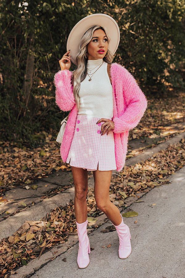 Cuddle So Close Eyelash Knit Cardigan In Pink | Impressions Online Boutique