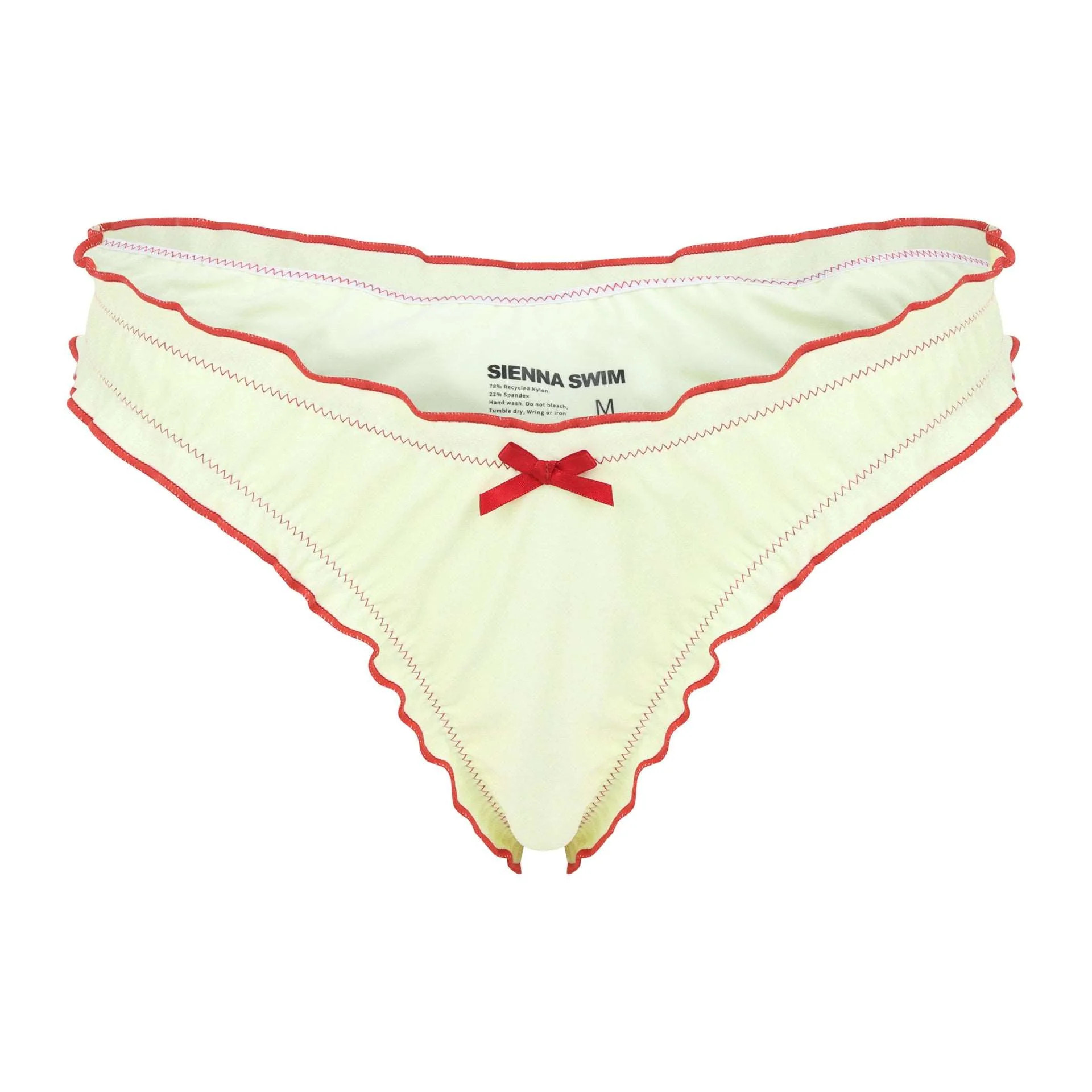 Bows Bottom - Cream with cherry bows | Sienna Swim