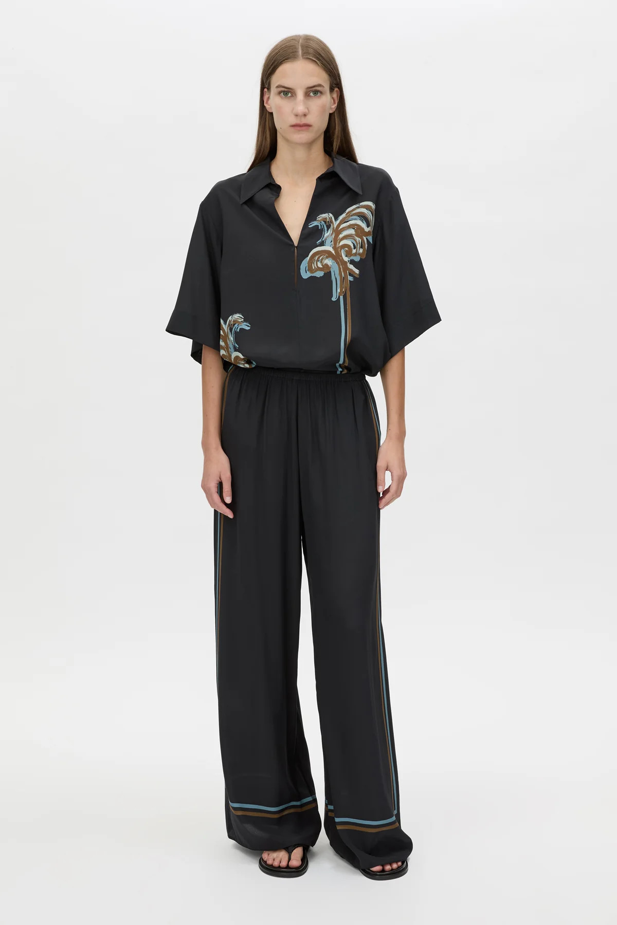 Frida Printed Silk Pant in Black Frida Print - CAMILLA AND MARC® C&M | CAMILLA AND MARC (ANZ)