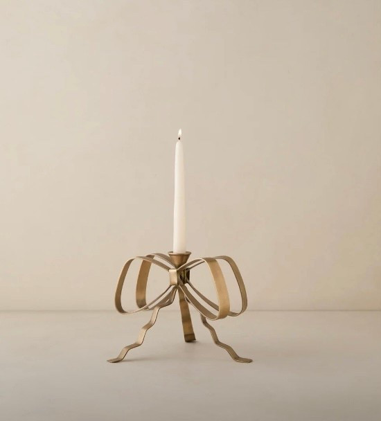 Ribbon Candlestick. Comes in 2 finishes

#LTKHome #LTKFindsUnder100 #LTKSeasonal