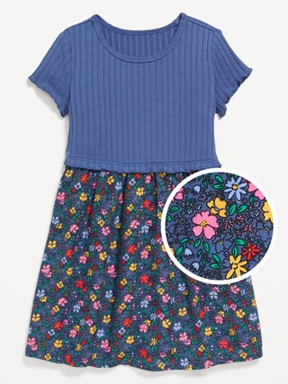Short-Sleeve Printed Dress for Toddler Girls | Old Navy (US)