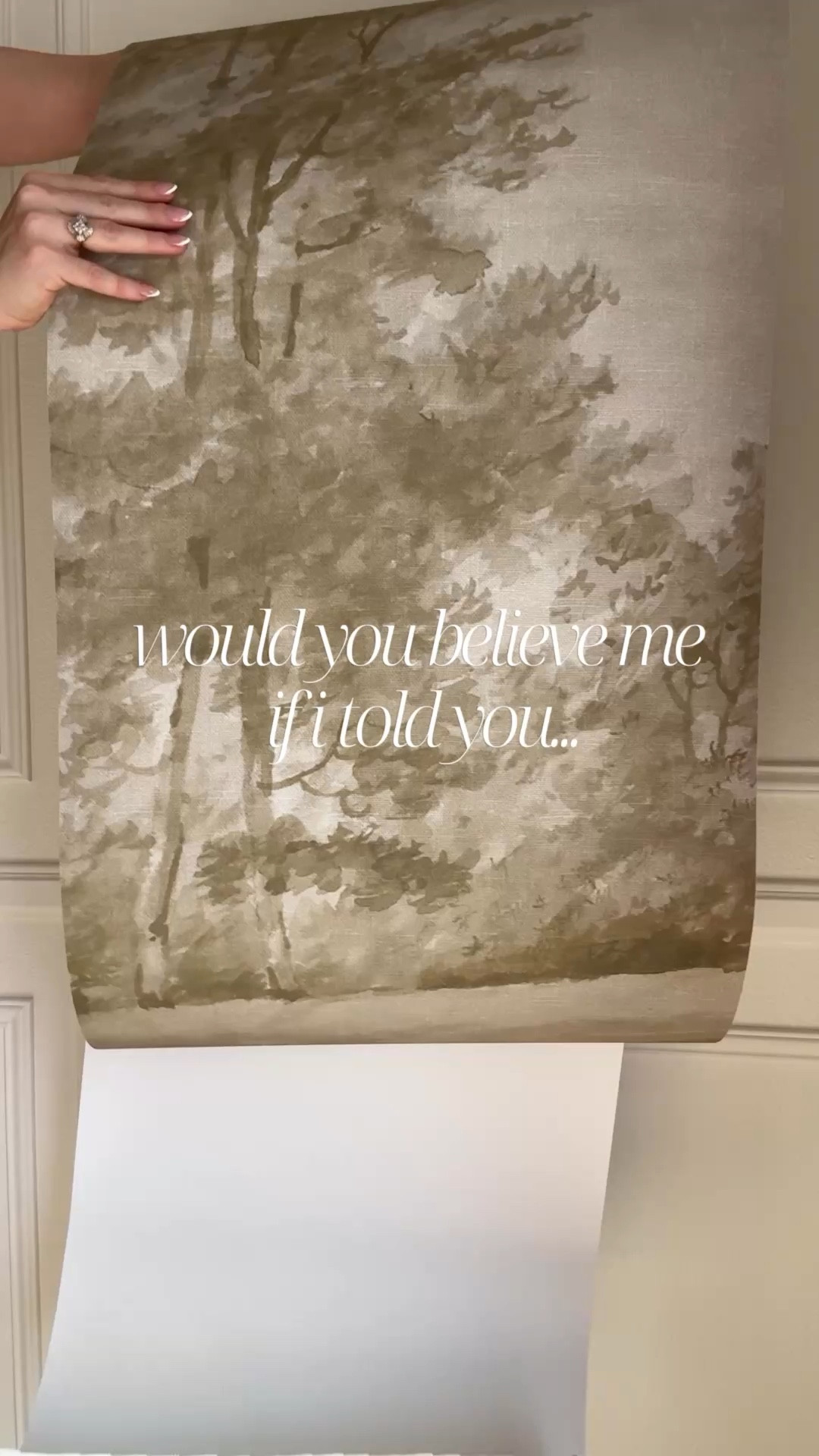 Let’s turn my builder-grade bathroom into a custom powder room with a peel-and-stick wallpaper mural!

This bathroom used to be a builder-grade white box - until I added this stunning peel-and-stick mural from @rebelwallls! They aren't available here on LTK, but copy & paste this link to shop this exact wallpaper:
https://klsq.io/j82yxi

The panels are numbered so installation was surprisingly simple, and after skim coating and priming the wall everything laid perfectly flat.

I added baseboards and crown molding to make it feel more custom and my husband built floating shelves to turn an awkward corner into something functional.

I genuinely can’t believe this is the same bathroom.

.
.
.
#rebelwalls #wallpapermural #peelandstickwallpaper #bathroommakeover #diyhome
wallpaper mural peel and stick wallpaper bathroom makeover powder bathroom design floating shelves diy home project wallpaper installation neutral home decor modern vintage home styling custom bathroom design mural wallpaper interior styling powder room refresh wall treatment ideas home renovation ideas