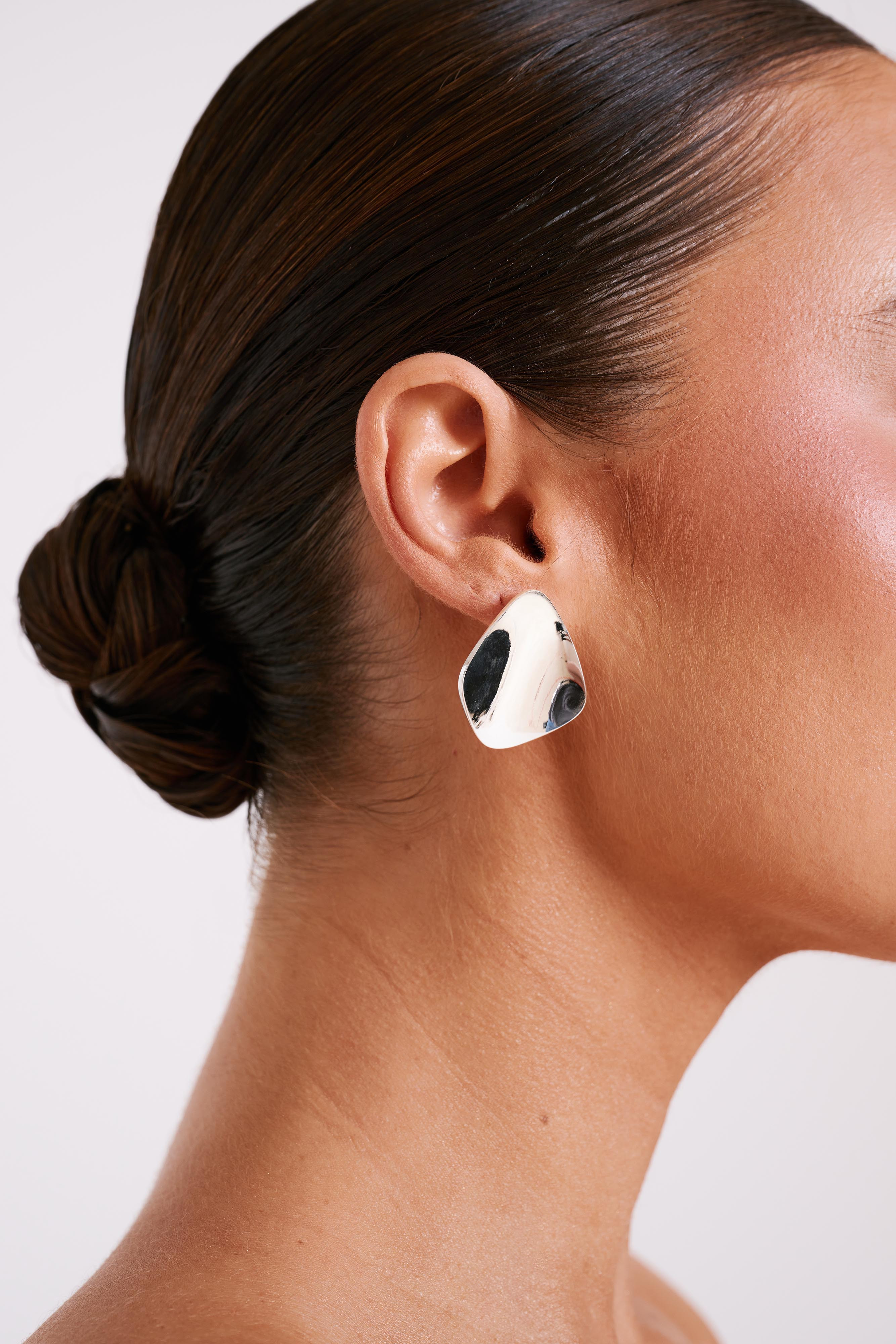 Austen Irregular Earrings - Silver | MESHKI US