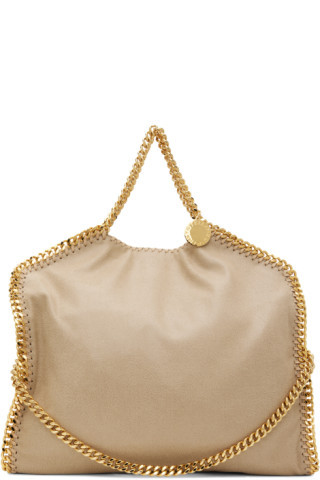 Stella McCartney - Taupe Three-Chain Falabella Tote | SSENSE