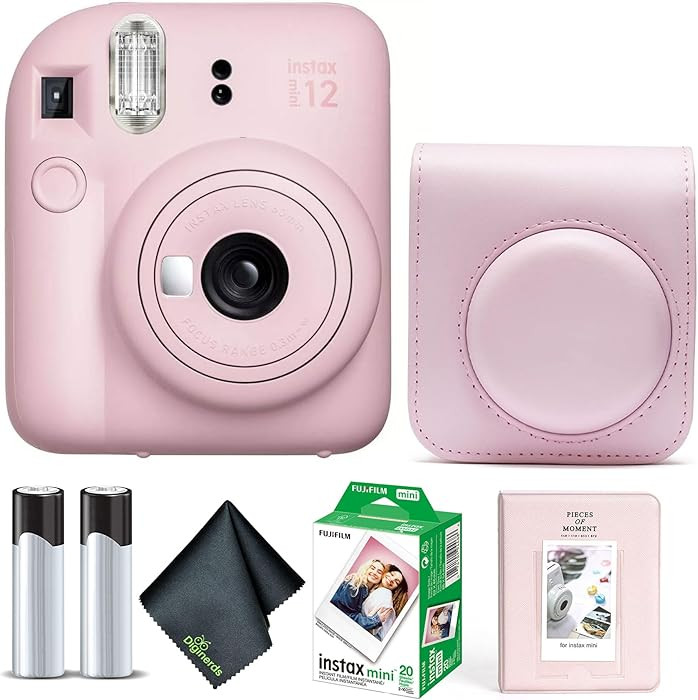 Fujifilm Instax Mini 12 Instant Camera Blossom Pink Bundle with Fuji Instax Mini Film Value Pack ... | Amazon (US)