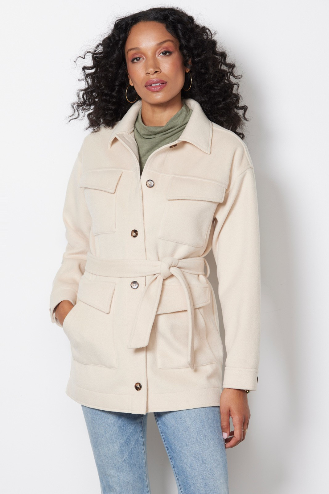 MONROW Safari Jacket | EVEREVE | Evereve